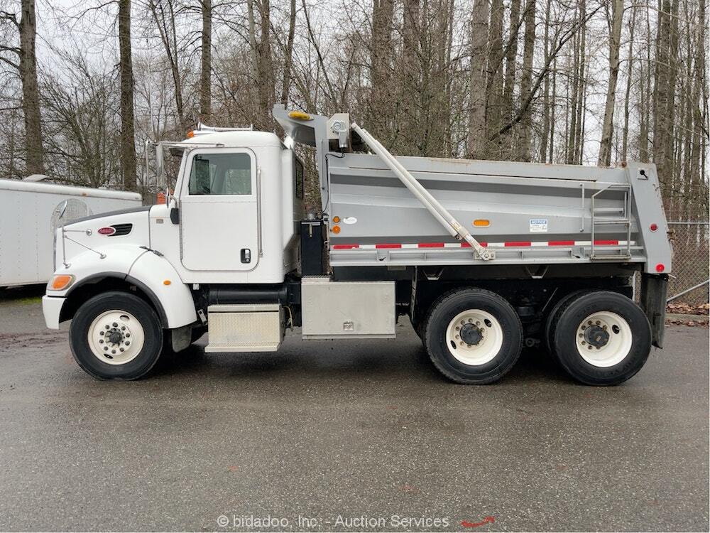 2008 Peterbilt 340 Tandem Axle 8yrd Dump Truck Load Cover PTO Low