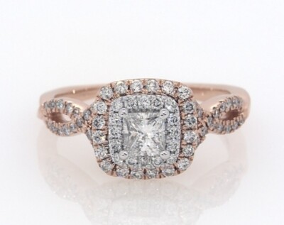 14KR ROSE GOLD DIAMOND ENGAGEMENT/WEDDING RING SET