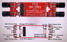 TRAIN CONTROL SYSTEMS TCS 1622 HIGH PINS AK-MB1 MOTHERBOARD KEEP ALIVE - 21 PIN