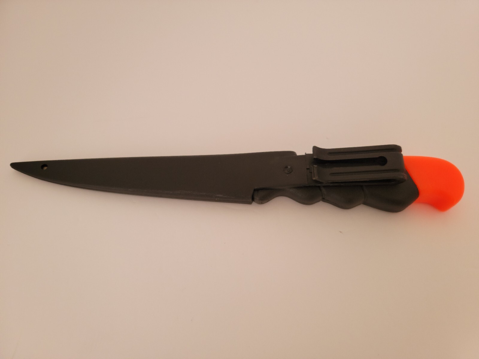 (Fillet Knife) 5" Wet Work W (Sheath) Black/Orange (Fishing Knife) New Open Box