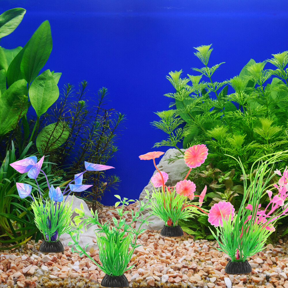 12pcs Aquarium Water Grass Plants Fish Tank Fake Aquatic Plants Landscape Water eBay