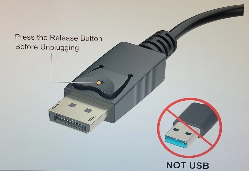 Gold-Plated Display Port to DVI-D Adapter (Male to Female) by Moread. New - Image 4 of 4