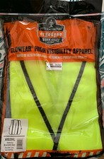 GloWear 8020HL Non-Certified Reflective High Visibility Vest, One Size, Lime
