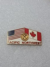 Kiwanis International Pacific Northwest United States Flag Canadian Flag Pin