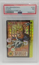 PSA7 1995 DRAGON BALL VEGITO CARDDASS PART 24 295 MADE IN JAPAN