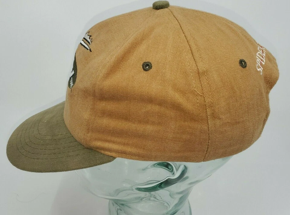 Sombrero bordado de colección Spider Wire Tour Wal-Mart - marrón/verde - hecho en EE. UU. Z1 Foto 3 de 4