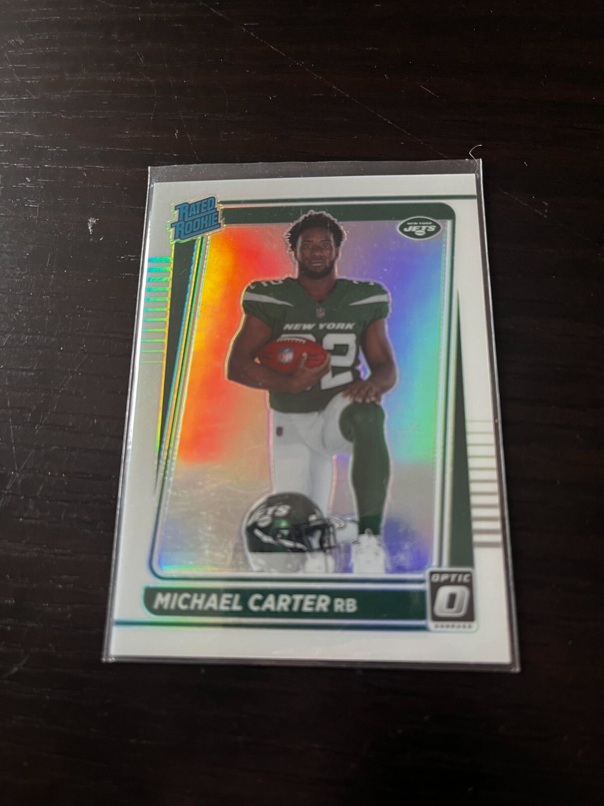 2021 Donruss Optic Michael Carter Rated Rookie Holo Variation SP Prizm #235 RC