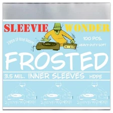 100 Inner Sleeves 3.5mil Frosted 33rpm DJ 12" Vinyl Record Album Thick Plastic