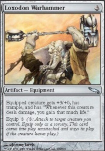MTG magic cards 1x Loxodon Warhammer Mirrodin Moderate Play, English