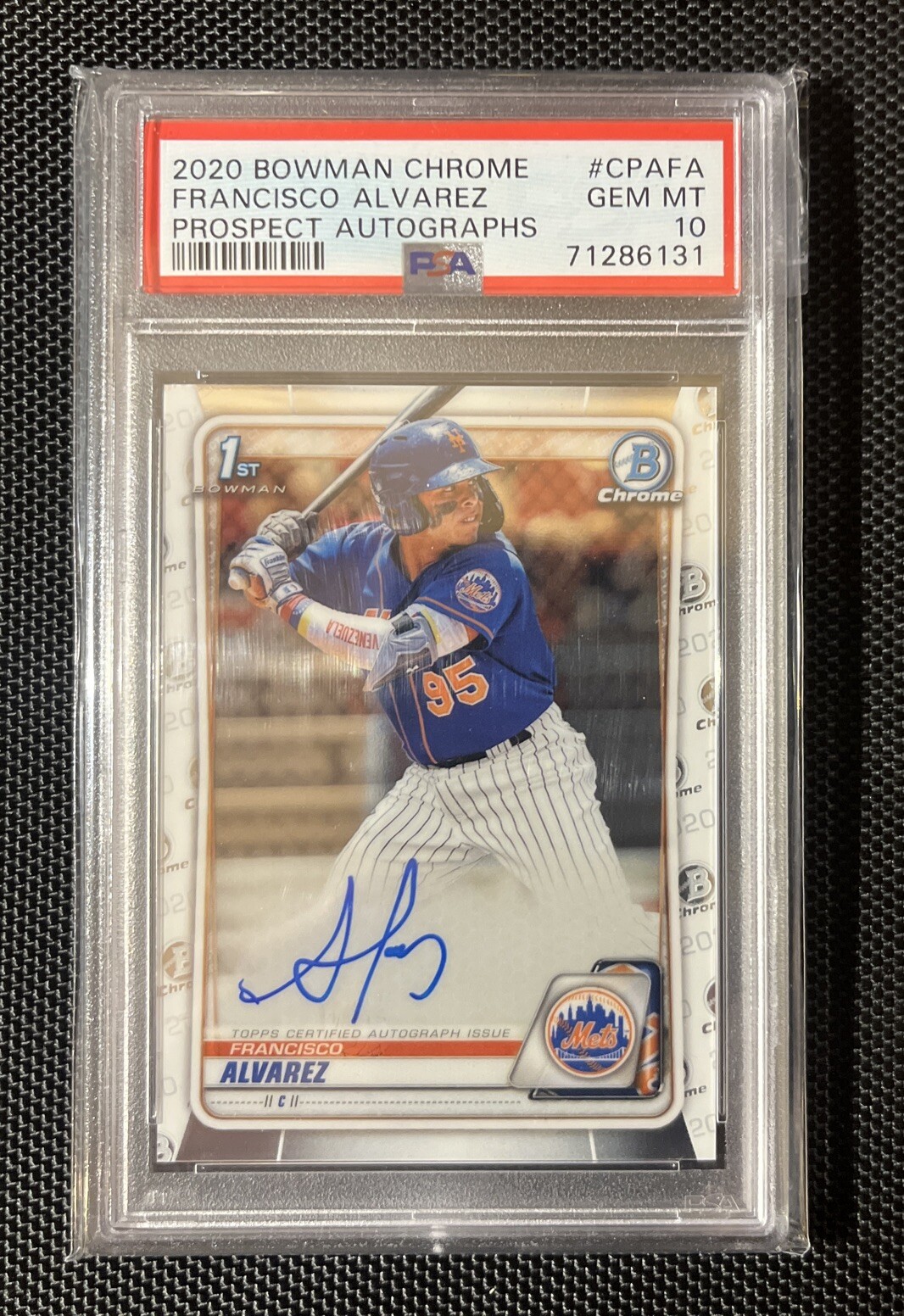 2020 Bowman Chrome Francisco Alvarez Rookie Auto PSA 10