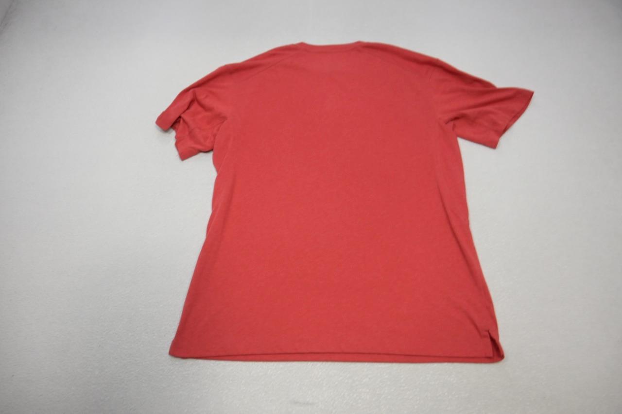 Duluth Trading Co. Henley Tee Shirt Longtail Front Pocket Red Mens Sz Medium image 6