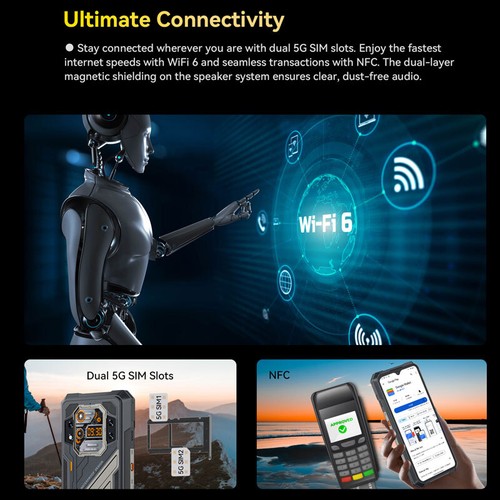 Smartphone 5G Cubot X doppio schermo Android 14.0 robusto NFC mobile esterno globale - Foto 10 di 14