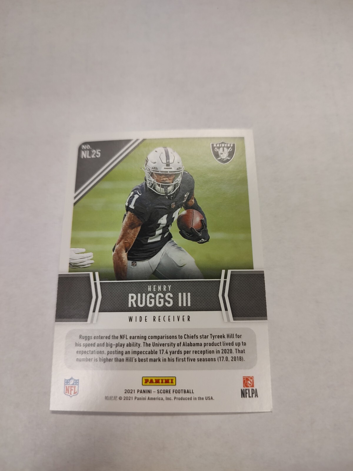 2021 Score Next Level Stats NL25 Henry Ruggs III for sale online eBay