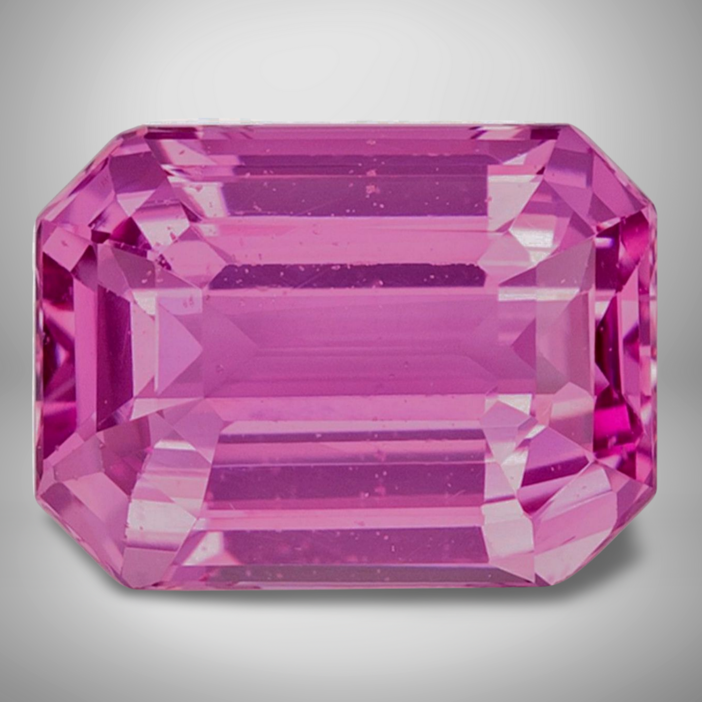 Pink Sapphire Emerald Cut Loose Gemstone 1.21 Cts 8x6 mm