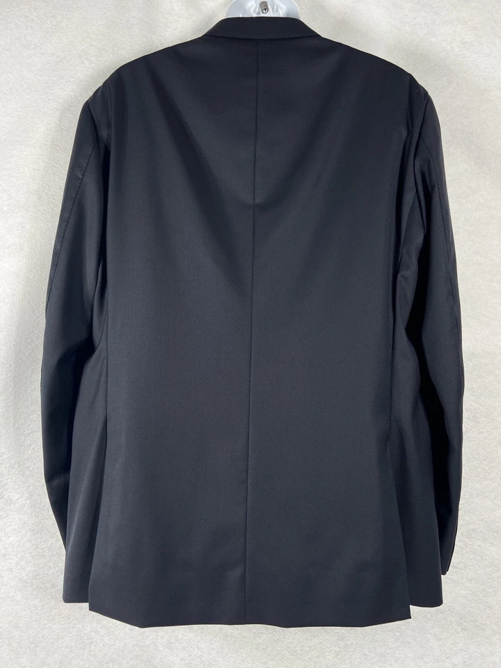 Chaqueta Luciano Barbera Para Hombre 56 US 46 Azul Marino Blazer Abrigo Deportivo 100% Lana Nueva Foto 4 de 4