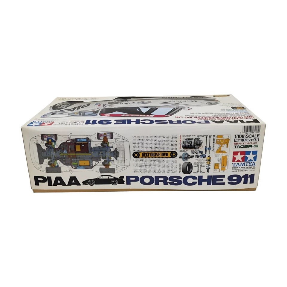 TAMIYA RC 1/10 PIAA Porsche 911 4WD Racing Car TA03R-S Model Kit Unused - Image 3 of 4