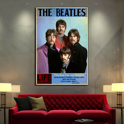 The Beatles Poster, Beatles Magazine Cover, Life Magazine, 1968