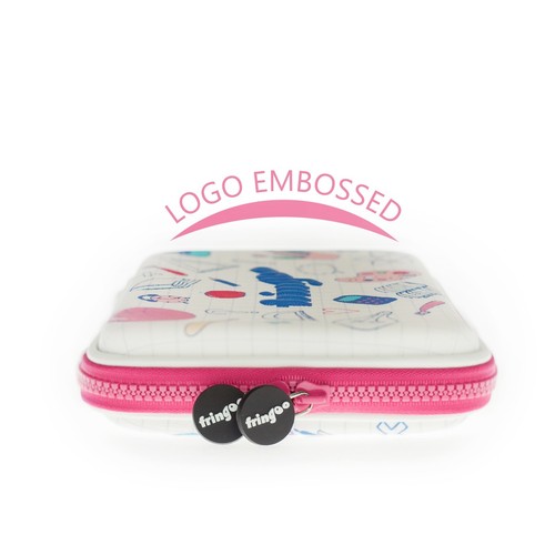 Girls Boys Kids Hardtop Pencil Case Cute Embossed Cover Large Multi-Compartment  - Picture 24 of 66