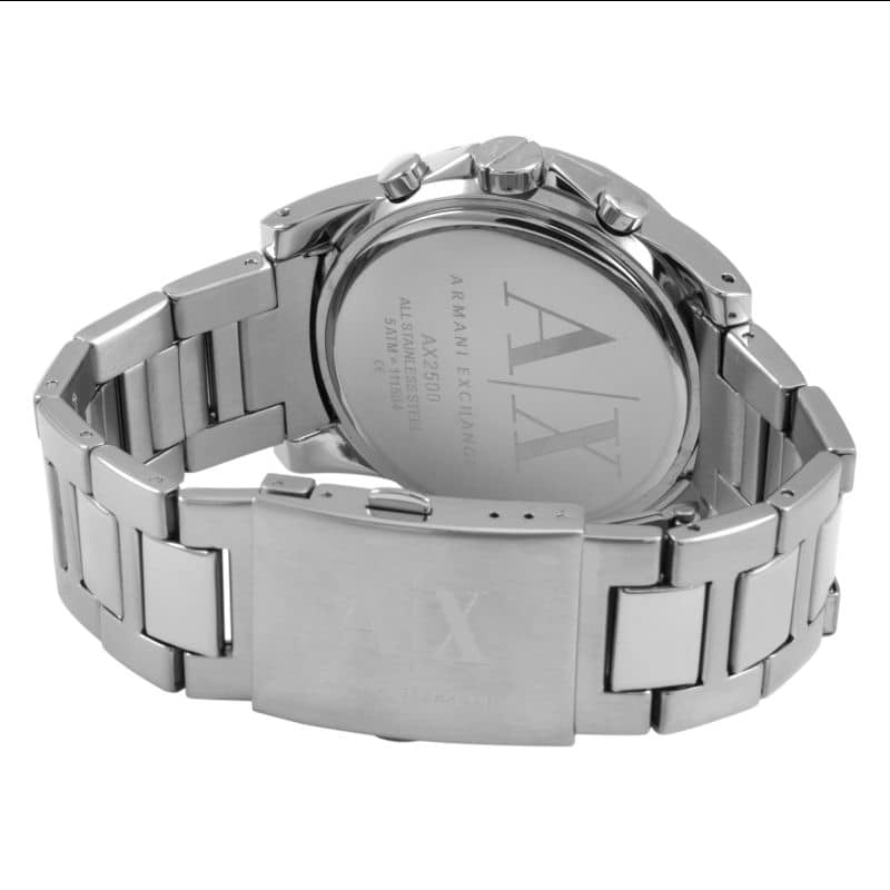 Armani Exchange Chronograph Stainless Steel Silver Men's Armani Exchange Chronograph Stainless Steel Silver Men's