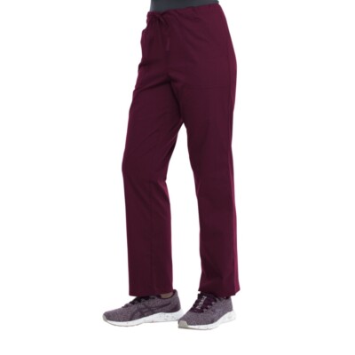 Scrubstar Unisex Solid Drawstring Scrub Pant Wine Size 3XL Tags NEW