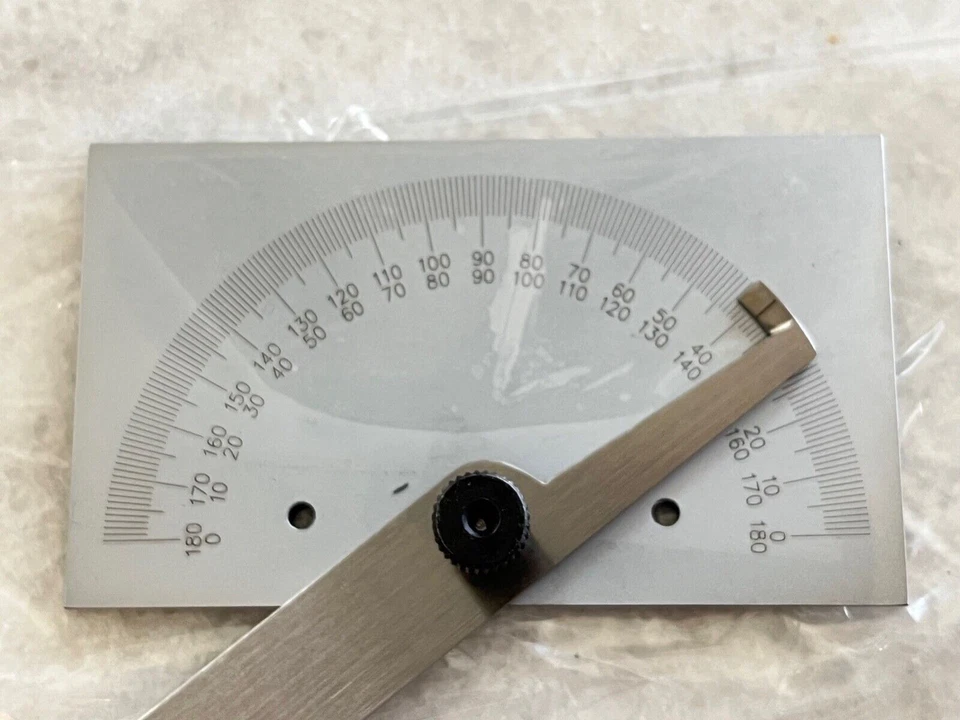 NEW STAINLESS-STEEL SQUARE HEAD PROTRACTOR, LOCKING TYPE, P/N: 4901-0006 - Image 3 of 3