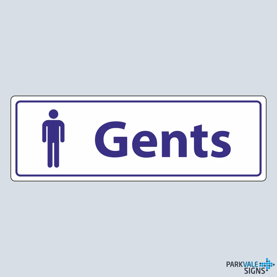 LASTING IMPRESSIONS (SIGNS) LIMITED Gents Toilets Door Sign