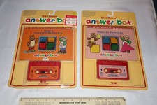 2 UNUSED NEW VTG 1988 Worlds of Wonder Teddy Ruxpin Answer Box Book  Tape READ