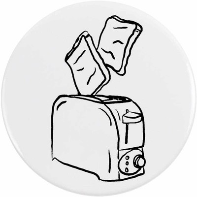 Button Pin Anstecker ''Toast & Toaster'' (BB025362)