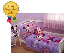 Toddler Bedding Set 4 Piece Minnie s Fluttery Friends 3.5 x 10 13 inch Pack