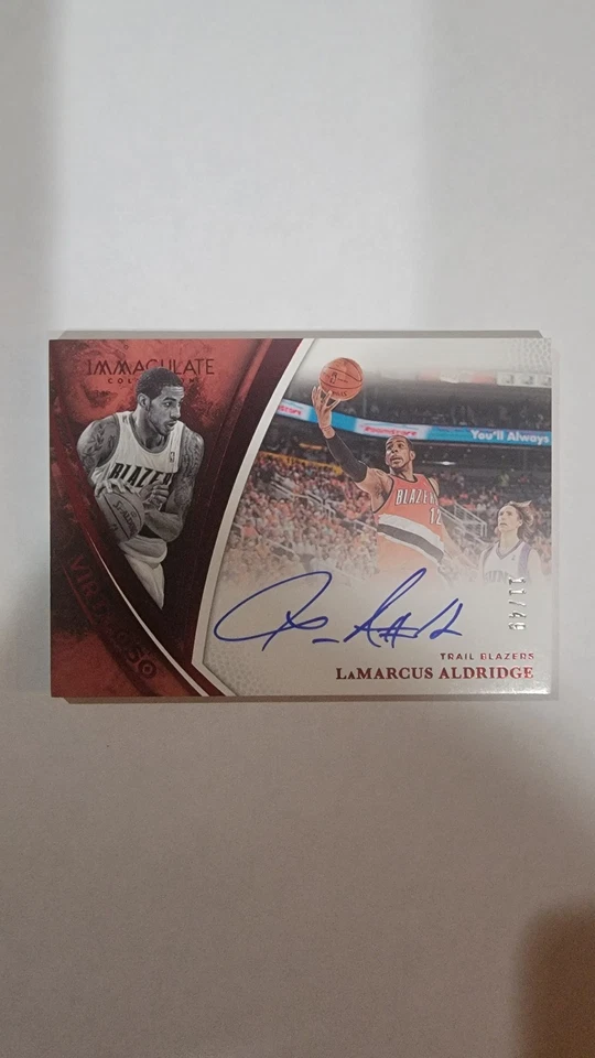 LAMARCUS ALDRIDGE 2024-25 IMMACULATE VIRTUOSO RED BLAZERS AUTO /49 HOF ELIGIBLE - Image 2 of 4