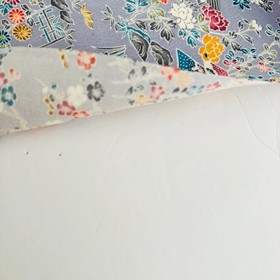 UnUsed Storybook #A 13.5x40 Vintage Japanese Kimono Silk Fabric RX19