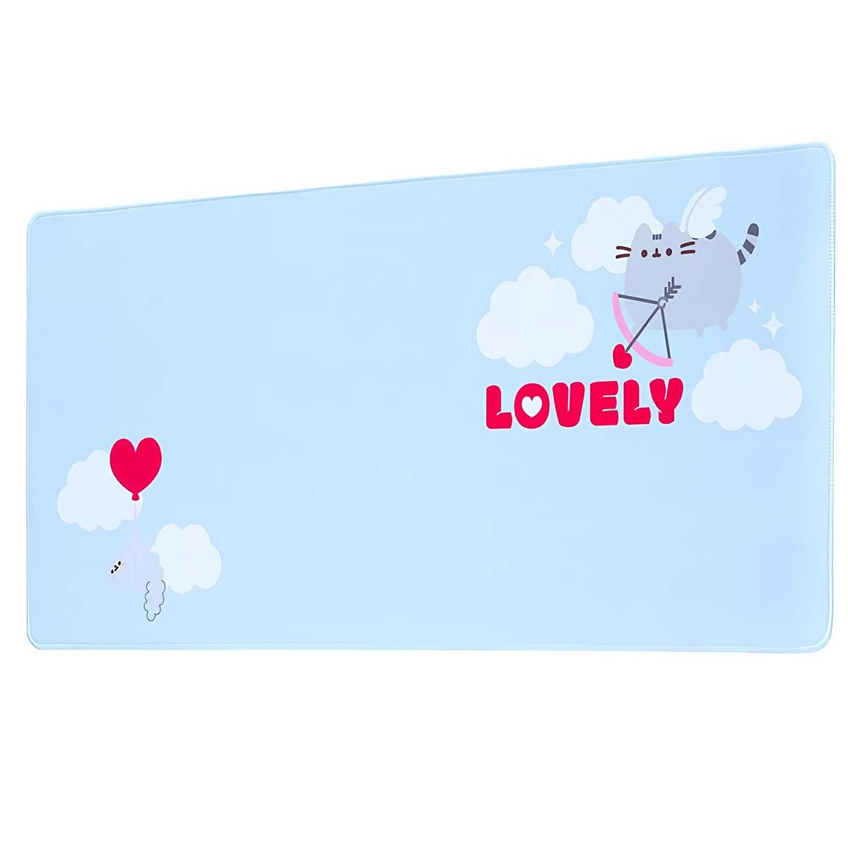 Tapis de souris XXL Pusheen pour un bureau gaming ou teletravail mignon