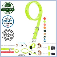 Dog Collar Strap Waterproof Adjustable Durable Replacement for Electronic Tra...