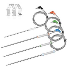 4-Pack Upgraded Replacement Probe Kit for Thermopro TP20 TP930 TP829 TP25 TP27 T