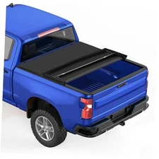 6.4 ft Tri-Fold Truck Bed Cover for Dodge Ram 1500 2009 Soft Tri-fold-6.4ft