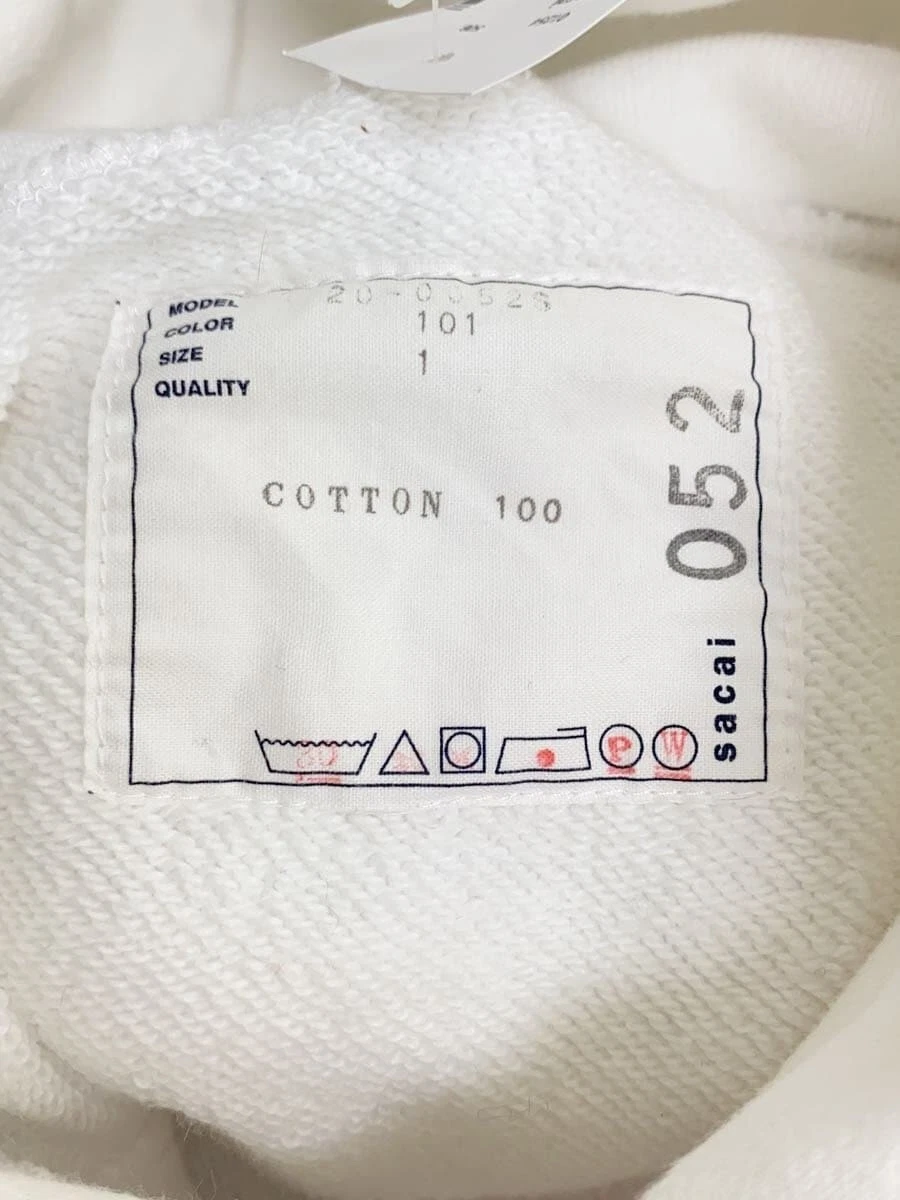 felpa con cappuccio sacai bianca 1 usata