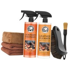 Car Leather Cleaner and Conditioner Kit, Leather Care Cleaning Kit with Horse