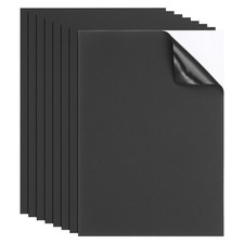 8pcs Waterproof Self-Adhesive Nylon Repair Patch 8 x 6 Inch, Black