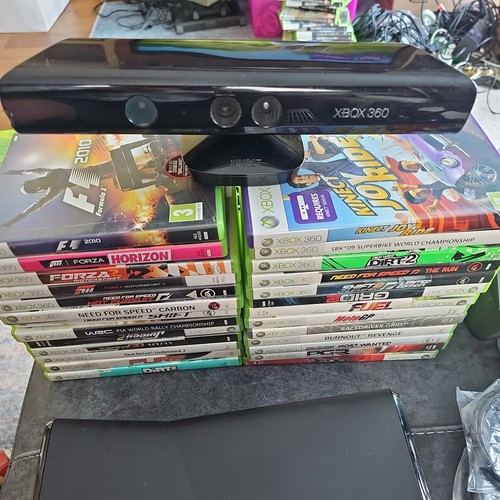 Xbox 360 Driving Bundle, 26 Games, Steering wheel, Kinect, 2 controllers, Wires - Picture 6 of 13