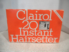 CLAIROL 20 Instant Hairsetter Hot Rollers Curlers Denmark Original Vintage 1974