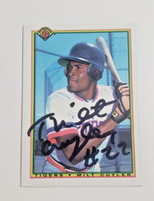 SIGNED MILT CUYLER 1990 BOWMAN CARD #358 - TIGERS