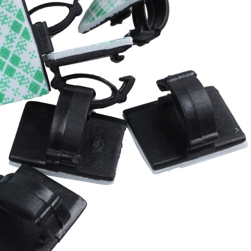 20pcs Adhesive Car Cable Clips Cable Winder Drop Wire Tie Fixer Holder Cord6448 - Photo 3/10