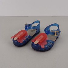 Mini Melissa Toddler Jelly Sandals Popsicle Blue Pink Size 8