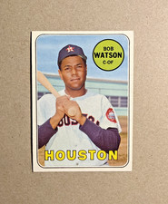 1969 Topps #562 Bob Watson Vintage Rookie High# Baseball Card Near Mint. rookie card picture