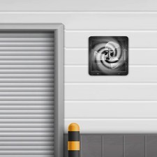 14-Inch Wall Mount Fan, Ventilation and Cooling Fan, Wall-mounted Exhaust Fan