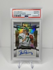 2023 PANINI SELECT #SIG-BES Boomer Esiason Jets Signatures White Prizm Auto /35