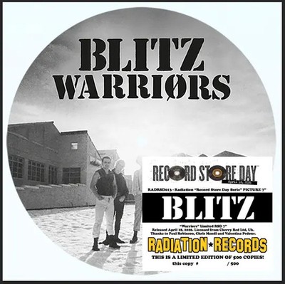 Blitz - Warriors 7'' Pic Disc - vinyl NEW!