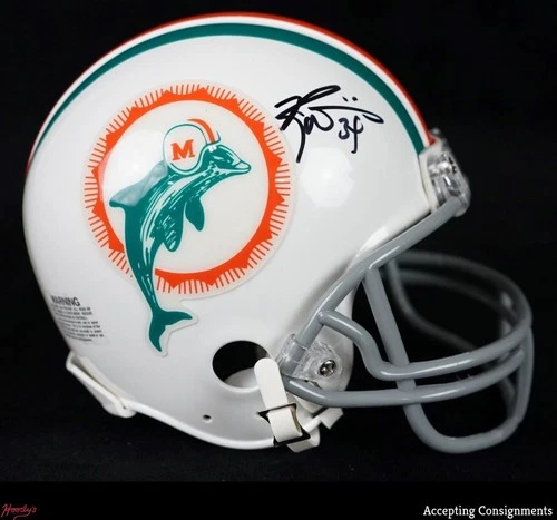 Ricky Williams Signed Miami Dolphins Riddell Mini Helmet AUTO Tristar COA