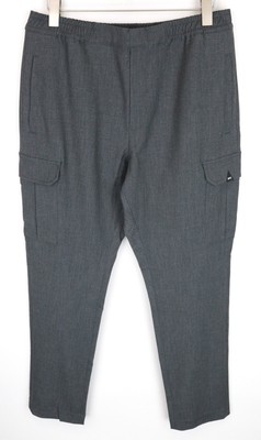 Denham Carl Herren Hose XL Grau Stretch Baumwollmischung Freizeit Passform