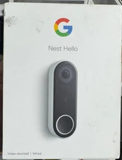 Google Nest Hello Smart Wi-Fi Wired Video Doorbell (NC5100US) OPEN BOX  NEW